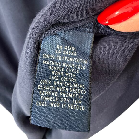 Ralph Lauren Navy Blue Polo Collared T Shirt Dress Logo Chest Sz XL MSRP $125 EU - Picture 6 of 6